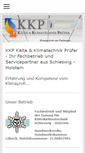 Mobile Screenshot of kaelte-kkp.de